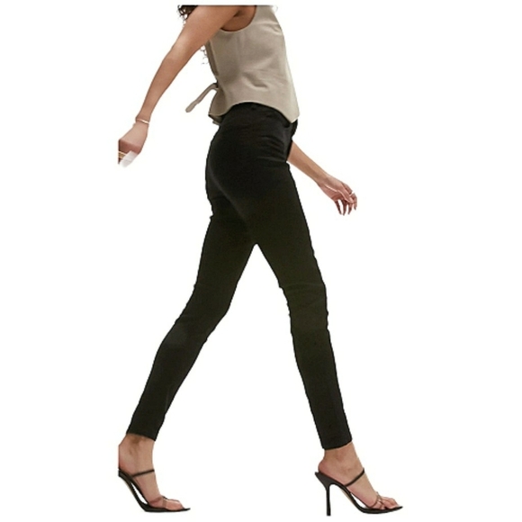 TOPSHOP Jeans Black MOTO JAMIE 30 Denim Stretchy High Waisted Skinny Y2K Chic - Picture 3 of 11